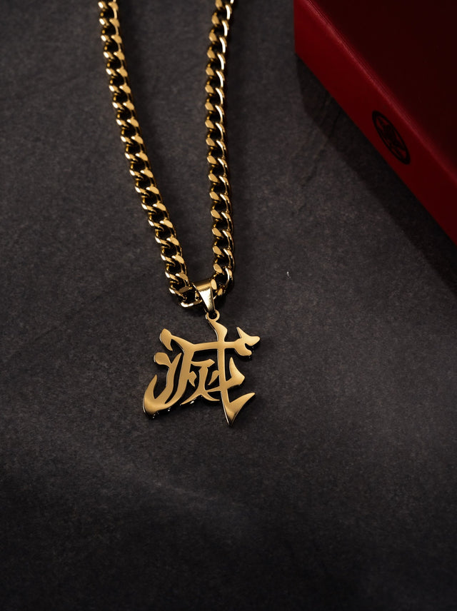 Chinese love Symbol Kanji necklace Minimalist Jewelry Fused Dichroic G -  Zulasurfing Studios